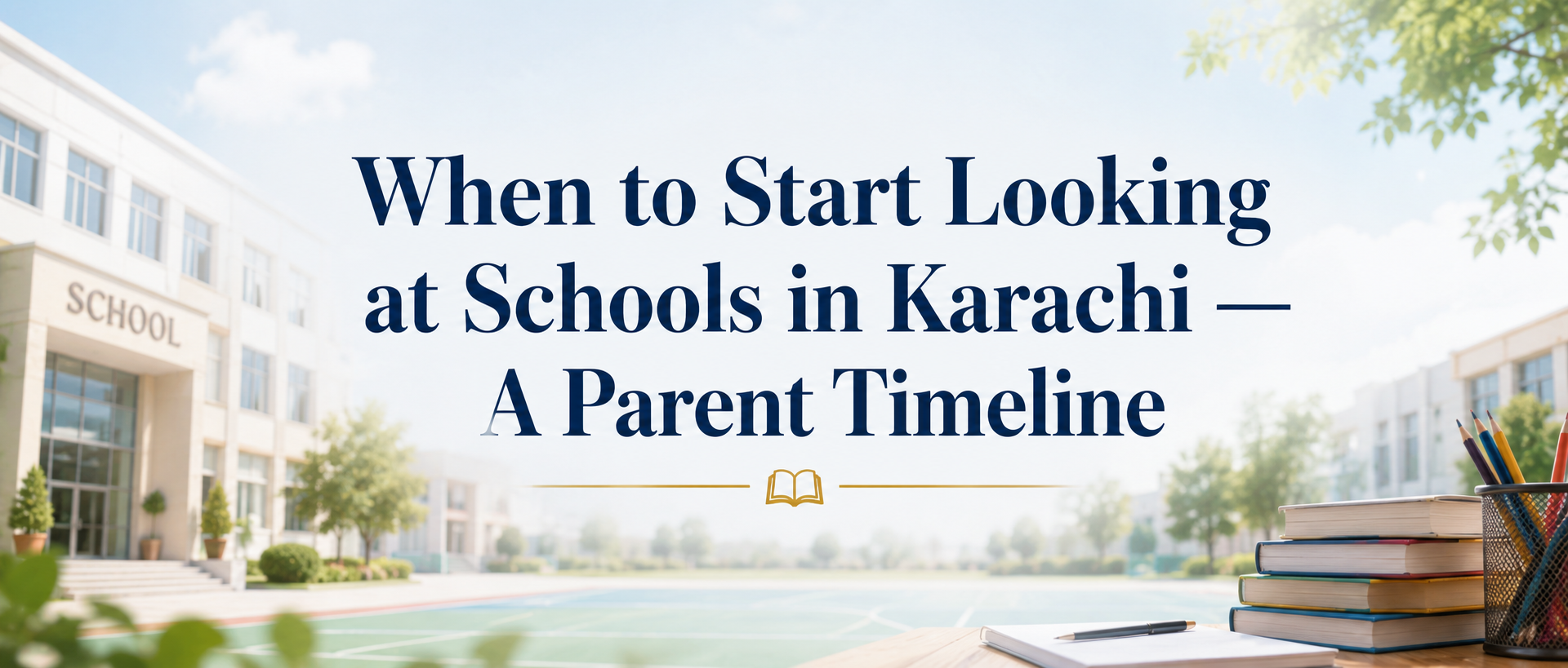 When to Start Looking at Schools in Karachi — A Parent Timeline